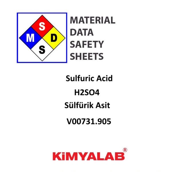Sülfürik Asit %97 5Litre - Sulfuric Acid Teknik Kalite H2SO4