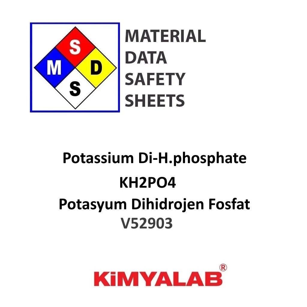 Kimyalab Potasyum Dihidrojen Fosfat MSDS Belgesi - Potassium Di-H.phosphate