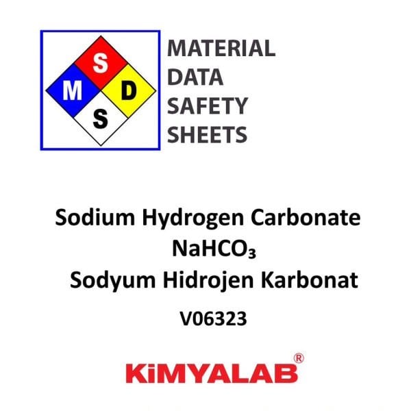 Kimyalab Sodyum Hidrojen Karbonat MSDS - Sodyum Bikarbonat Gıda Tipi