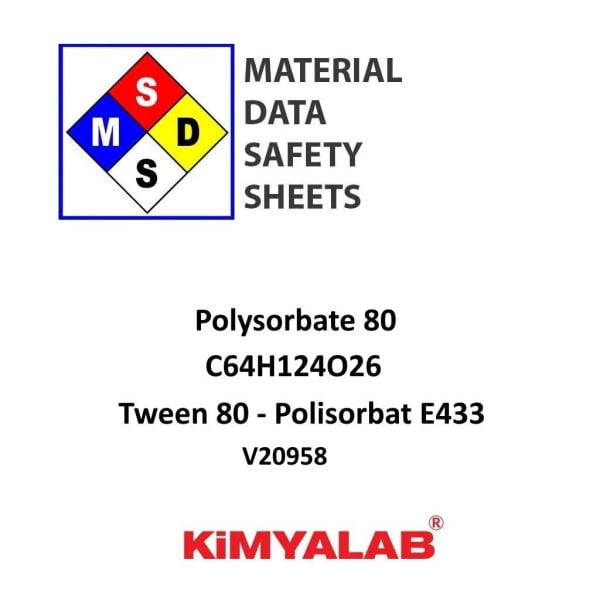 Kimyalab Polisorbat 500 ml - Tween 80 - Polysorbate 80