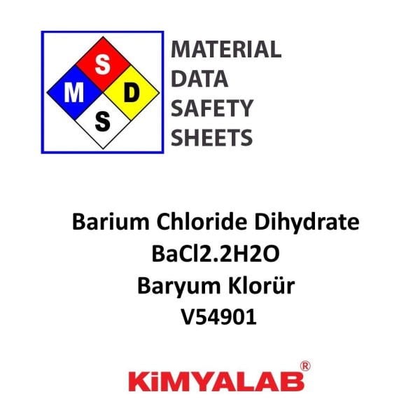 Kimyalab Baryum Klorür MSDS -Barium Chloride Dihydrate