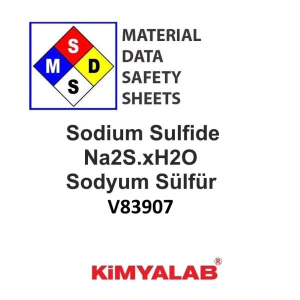 Kimyalab Sodyum Sülfür MSDS Belgesi - Sodium Sulfide