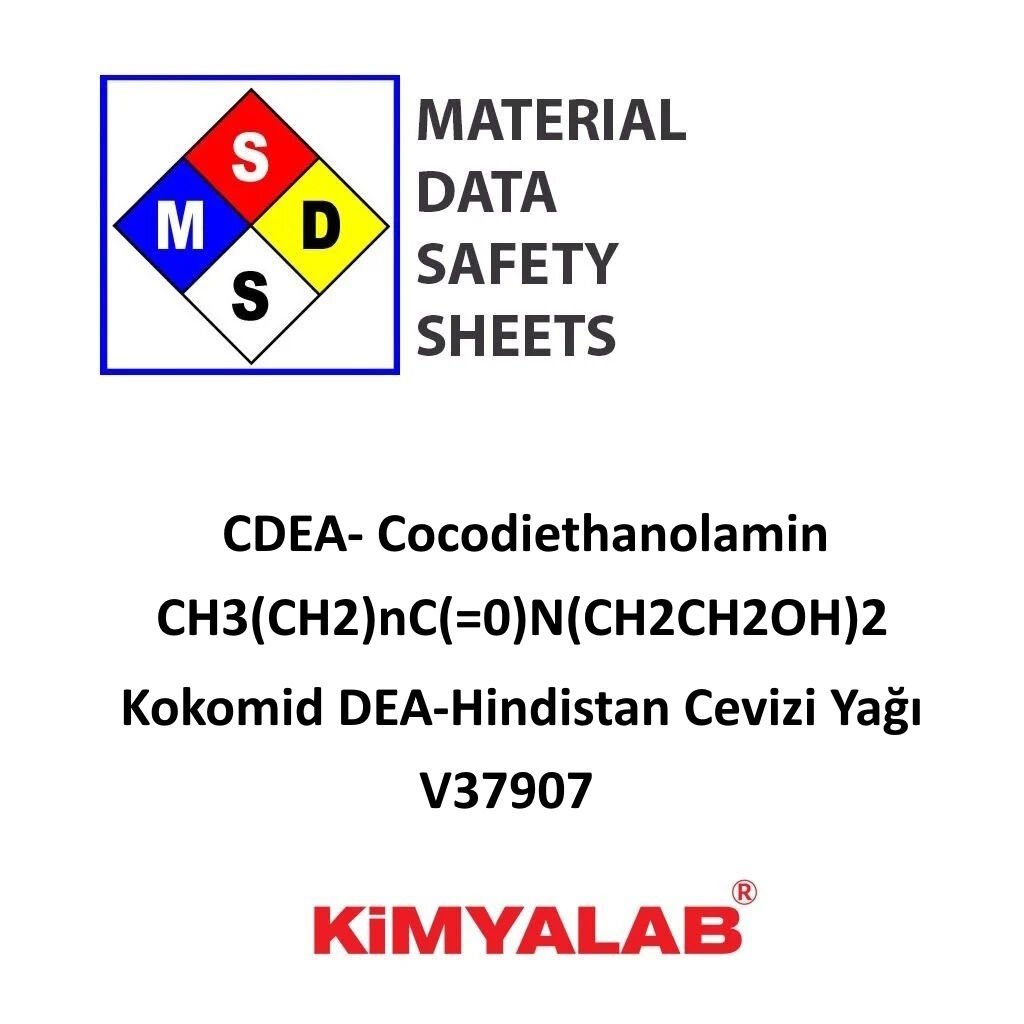 Kimyalab Kokomid DEA- Hindistan Cevizi Yağı MSDS Belgesi- CDEA- Cocodiethanolamin