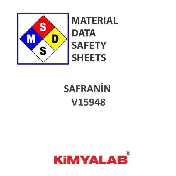 Safranin MSDS Belgesi - Gram Boyamada Kullanılır