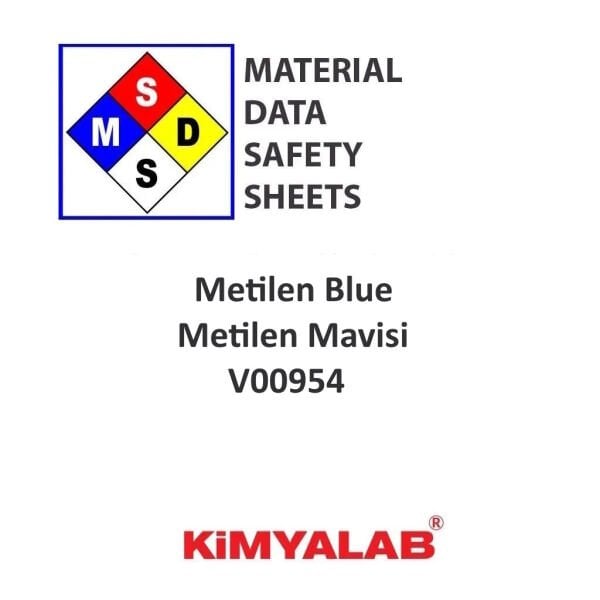 Metilen Mavisi MSDS Belgesi - Metilen Blue Çözeltisi - Methylene Blue