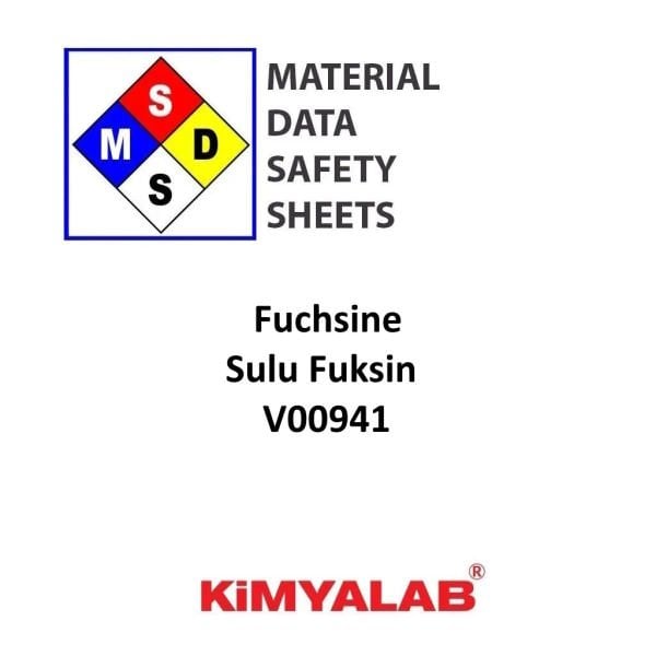 Sulu Fuksin MSDS Belgesi - Gram Boyamada Kullanılır - Fuchsine