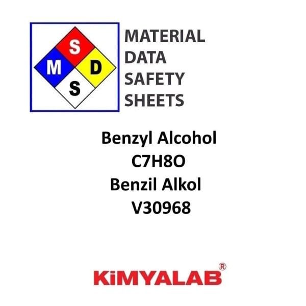 Kimyalab Benzil Alkol MSDS - Benzyl Alcohol USP