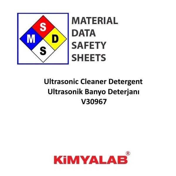 Ultrasonik Banyo Deterjanı MSDS Belgesi - Yıkama Temizleme Deterjanı 5 Litre