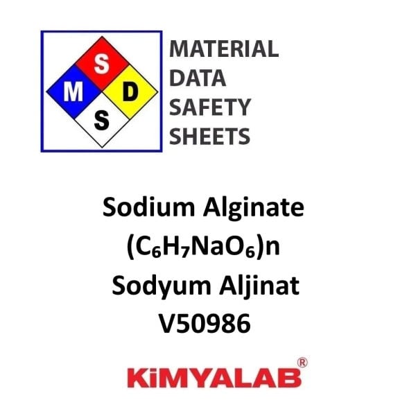 Sodyum Aljinat MSDS Belgesi - Sodium Alginate