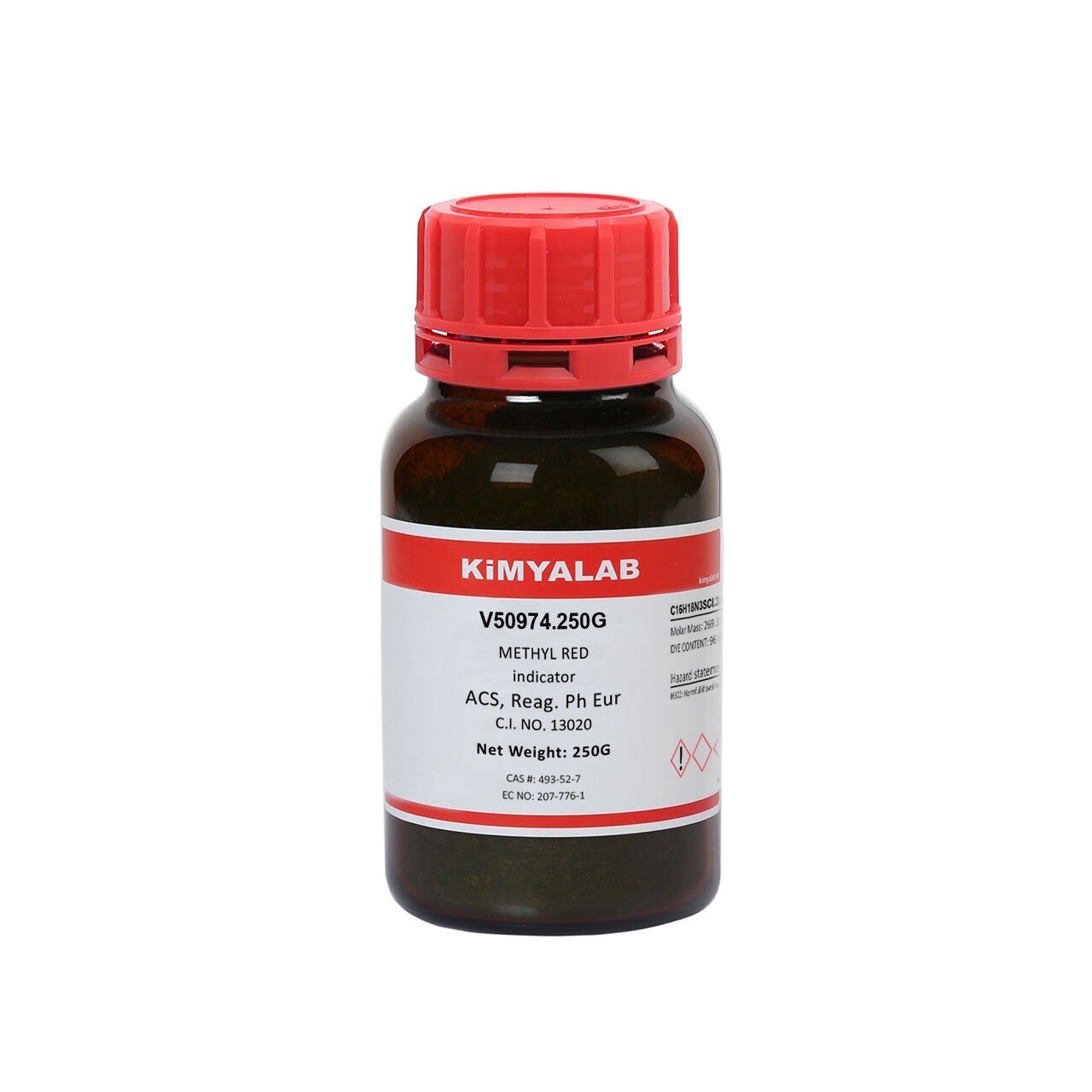 Kimyalab Metil Kırmızısı Toz 250g - Methyl Red Indicator - Analytic Grade