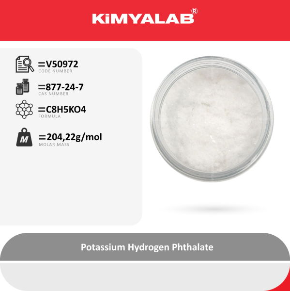 Kimyalab Potasyum Hidrojen Ftalat 1kg - Potassium Hydrogen Phthalate