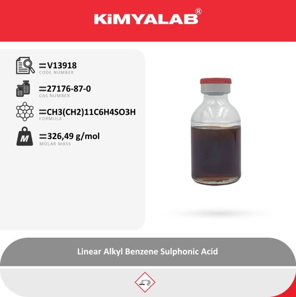 Kimyalab Lineer Alkil Benzen Sülfonik Asit - LABSA 5Kg - Linear Alkyl Benzene Sulphonic Acid