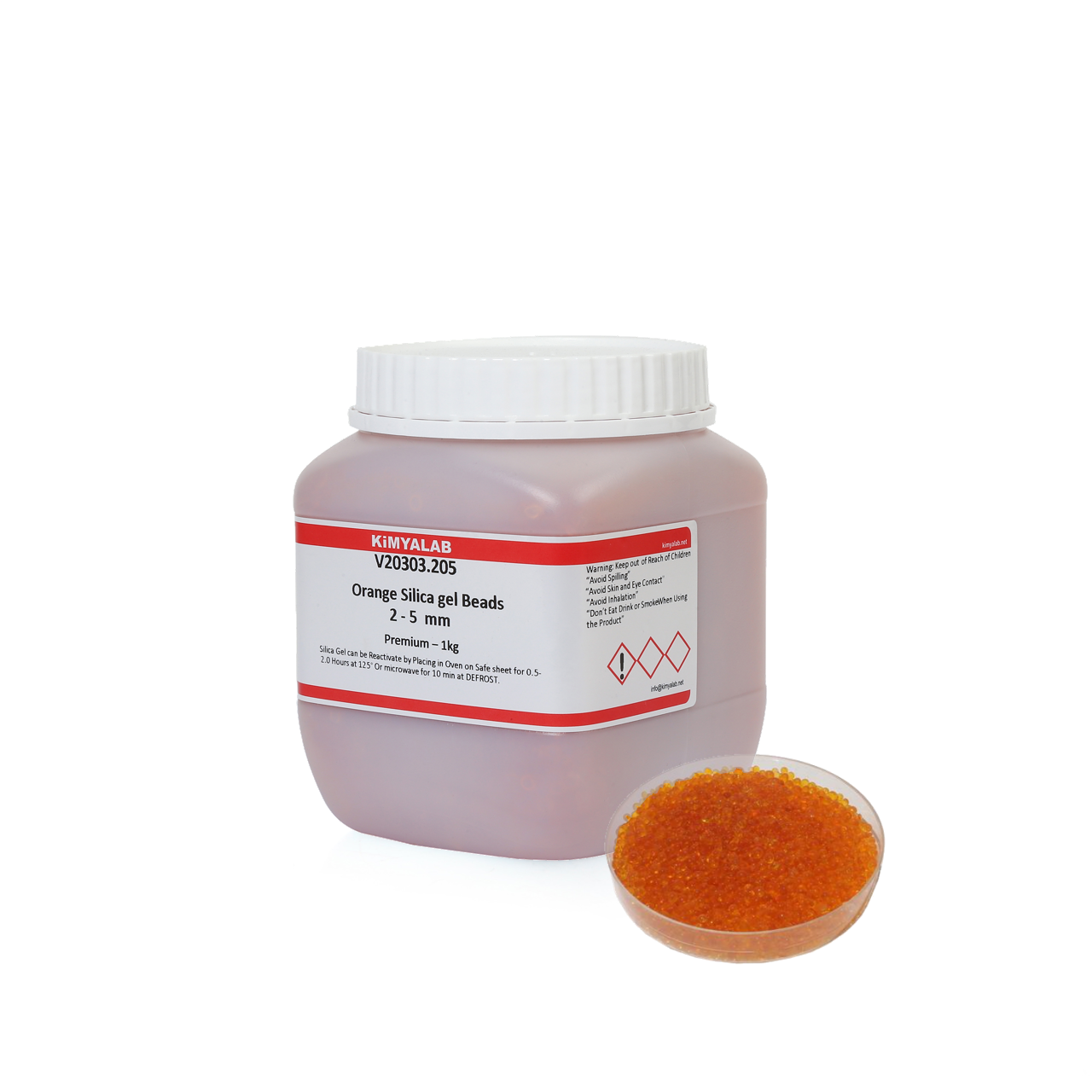 Silikajel Turuncu Nem Alıcı 1 Kg - Küf Önleyici İndikatörlü
