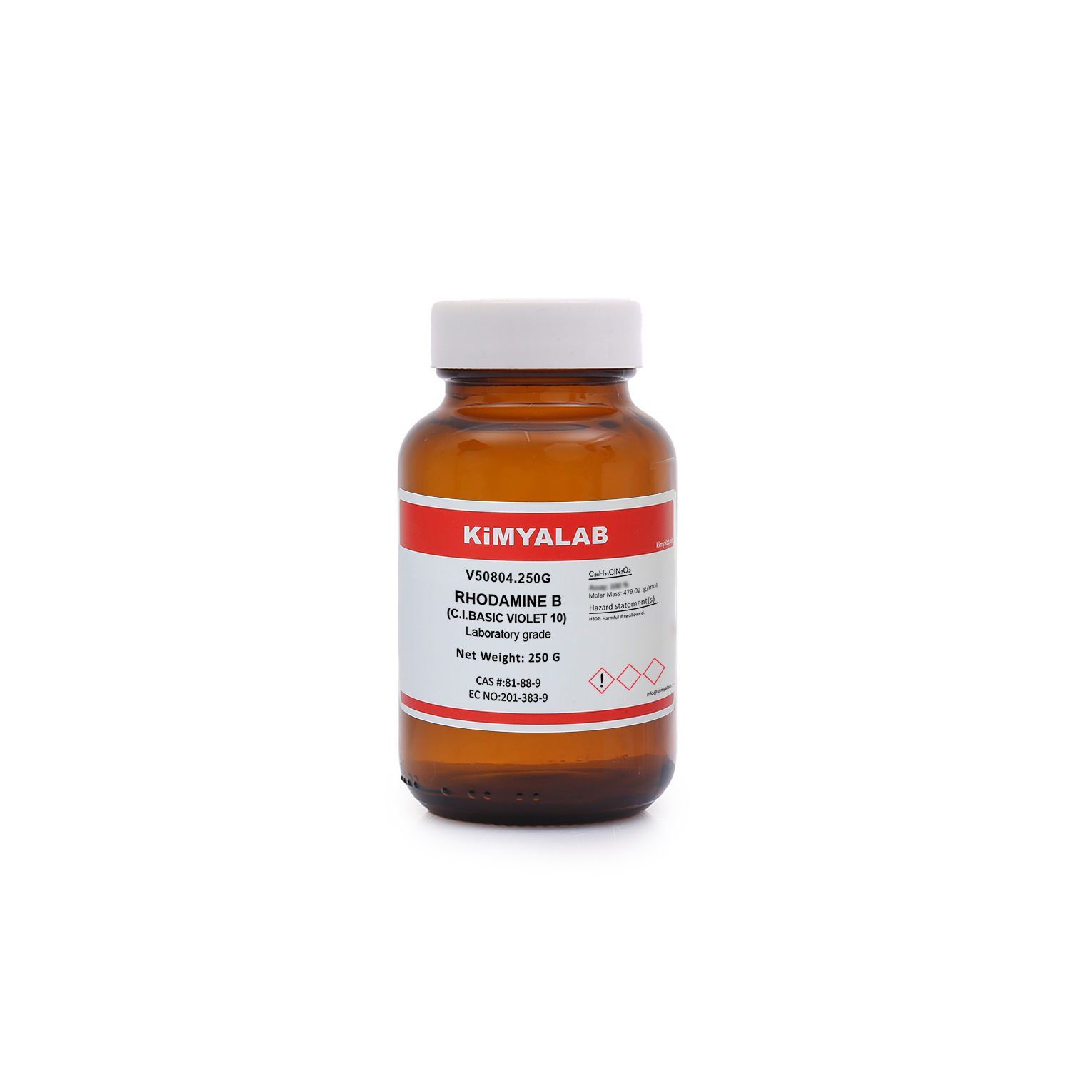 Kimyalab Rodamin B 250g - Rhodamine B (C.I.BASIC VIOLET 10)