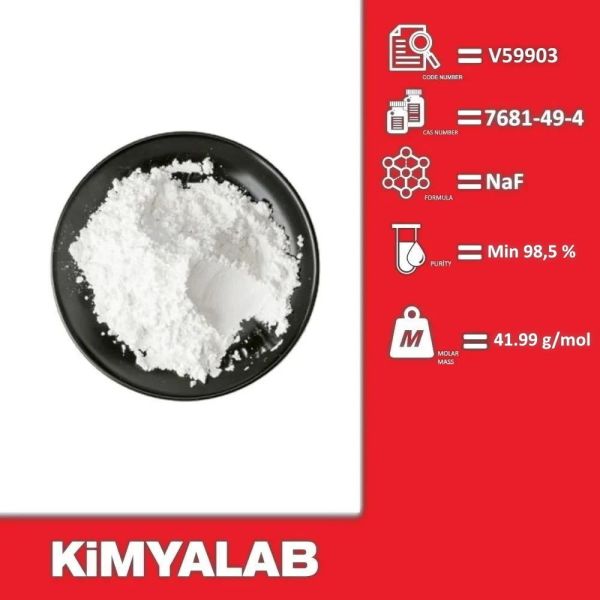 Kimyalab Sodyum Florür - Sodium Fluoride - 5 Kg-HDPE Varil