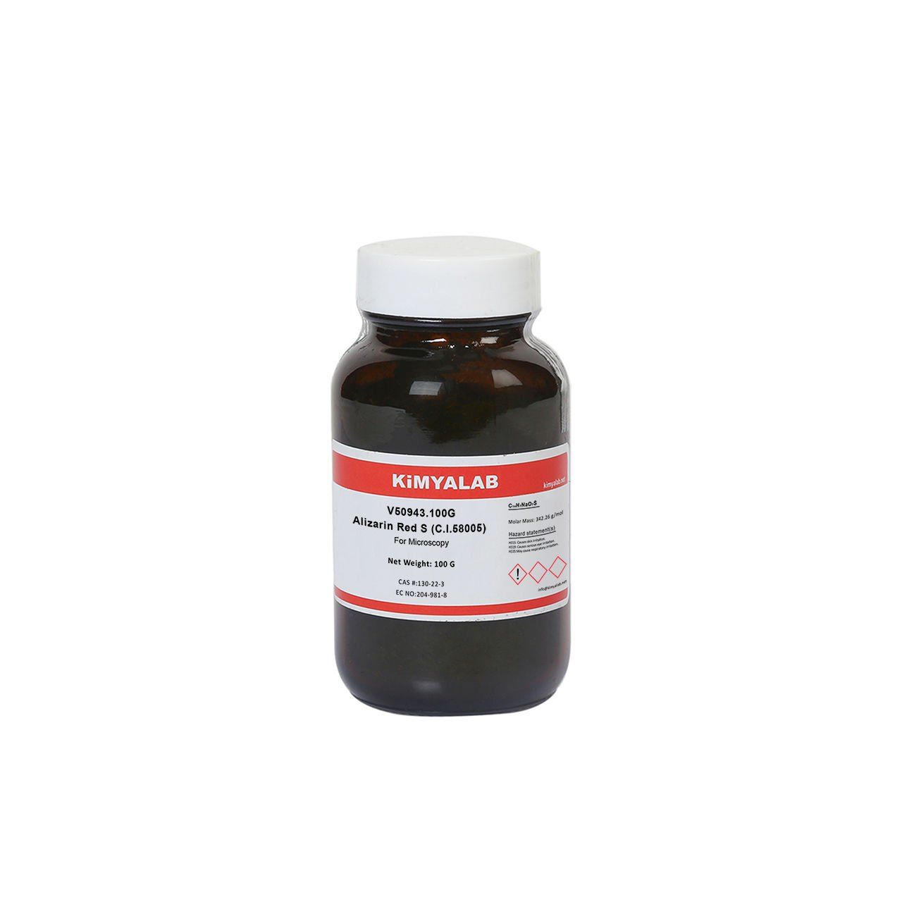 Kimyalab Alizarin Kırmızısı 100g - Alizarin Red S - For Microscopy