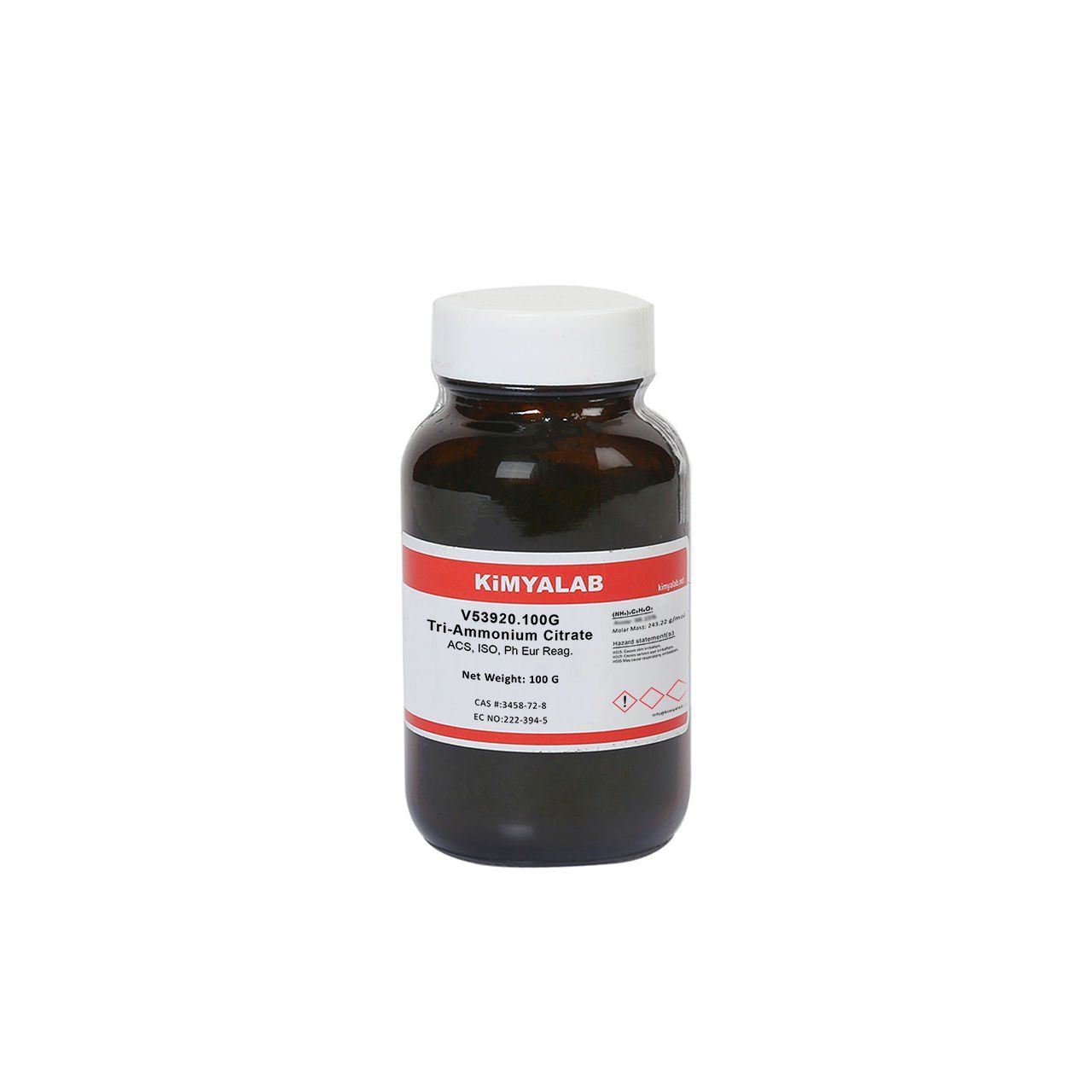 Kimyalab Triamonyum Sitrat 100g - Tri-Ammonium Citrate