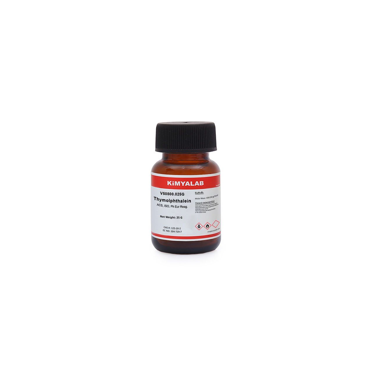 Kimyalab Timolftalein İndikatör 25g - Thymolphthalein