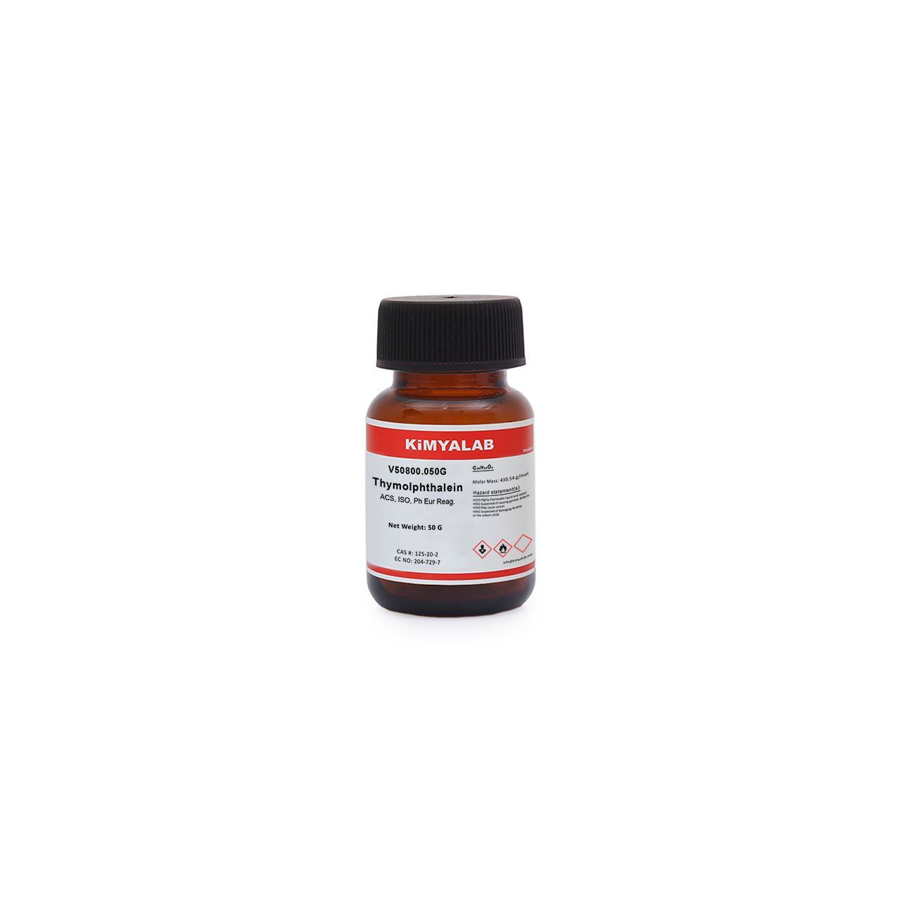 Kimyalab Timolftalein İndikatör 50g - Thymolphthalein