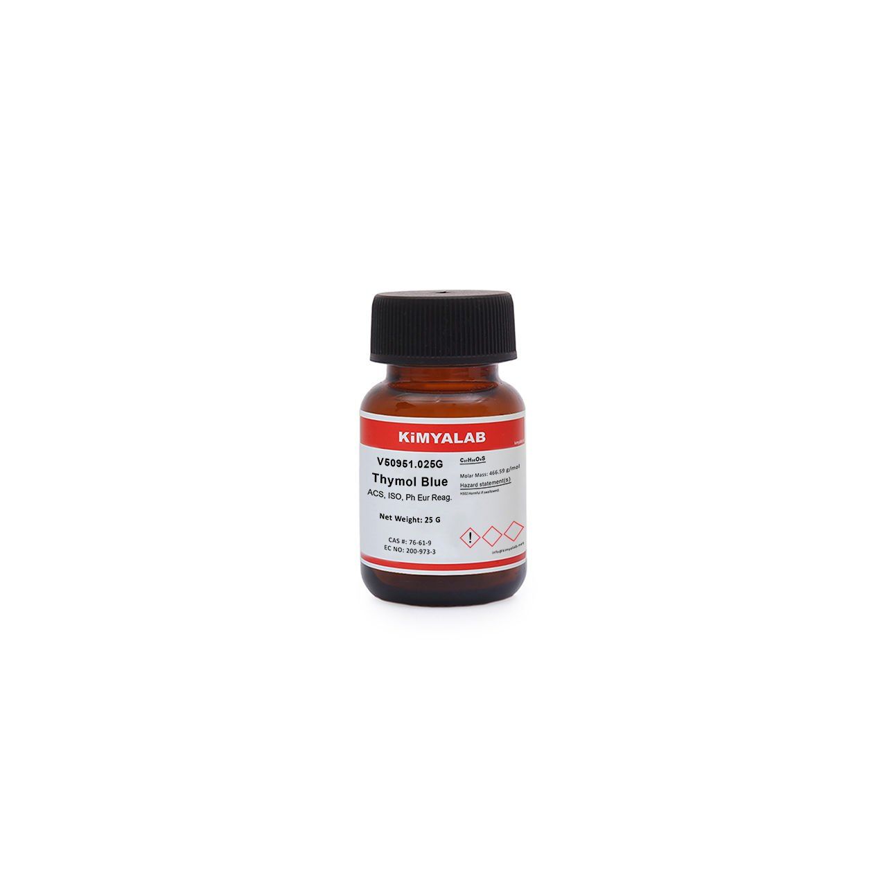 Kimyalab Timol Mavisi İndikatör 25g - Thymol Blue