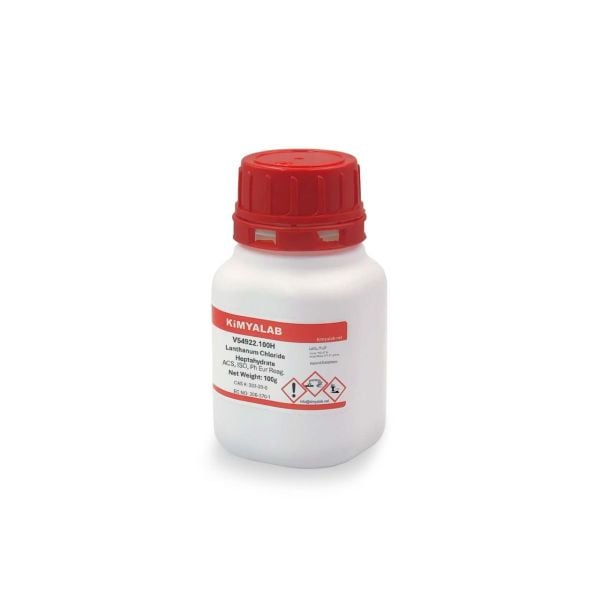 Kimyalab Lantan(III) Klorür Heptahidrat 100g - Lanthanum(III) Chloride Heptahydrate