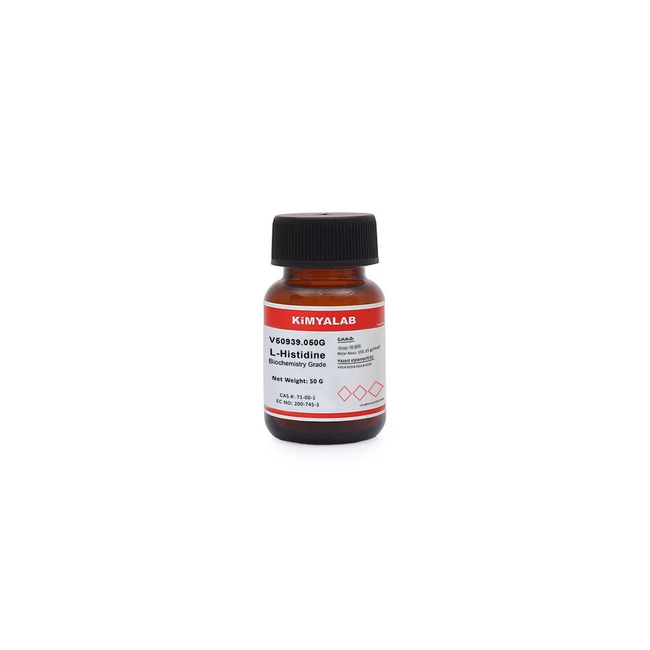 Kimyalab L-Histidin 50g - L-Histidine For Biochemistry