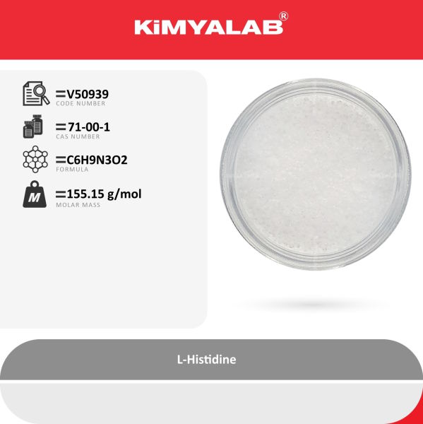 Kimyalab L-Histidin 50g - L-Histidine For Biochemistry