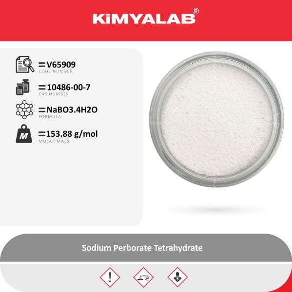 Kimyalab Sodyum Perborat Tetrahidrat - Sodium Perborate Tetrahydrate - 5 Kg-HDPE Varil