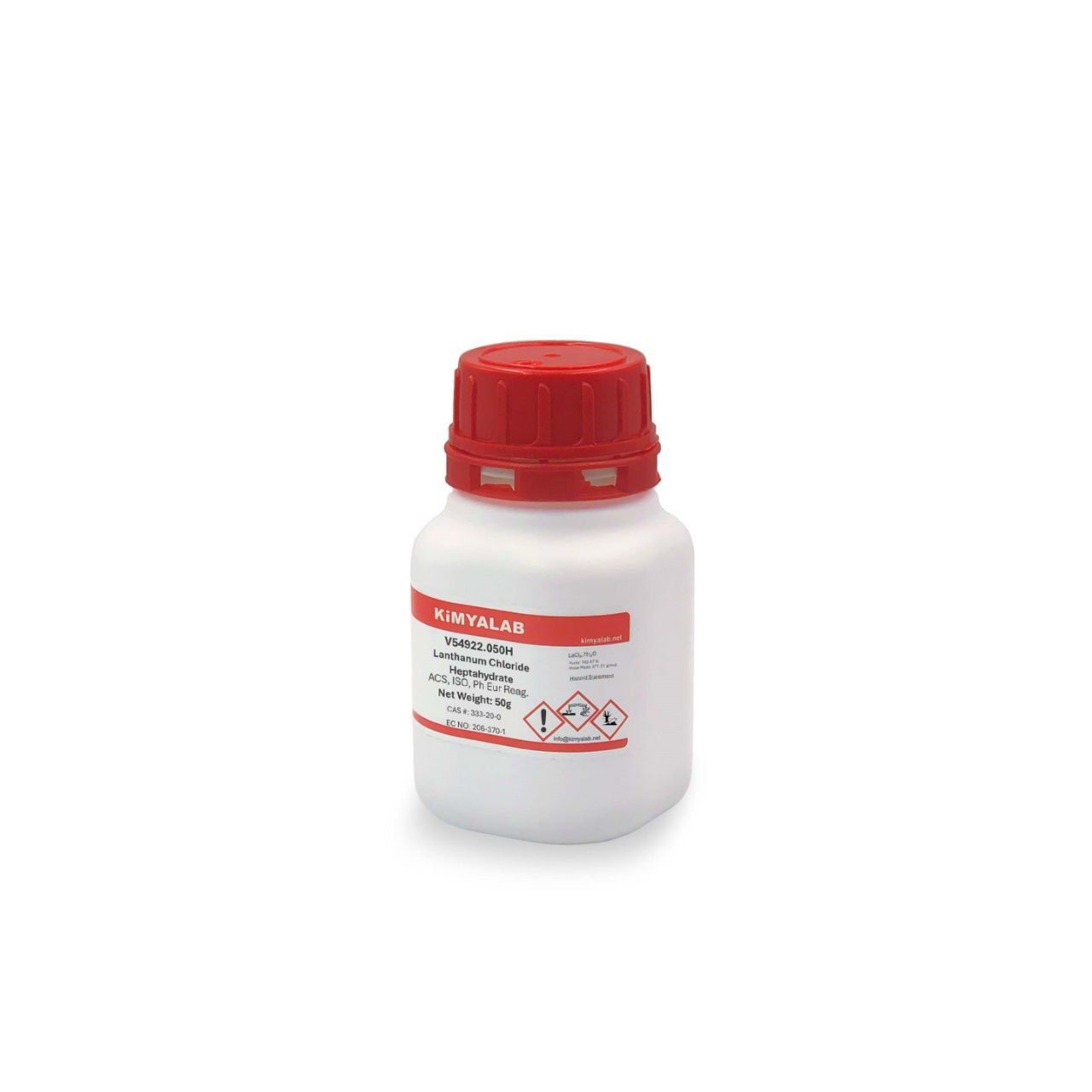 Kimyalab Lantan III Klorür Heptahidrat 50g - Lanthanum III Chloride Heptahydrate