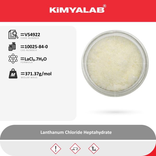 Kimyalab Lantan III Klorür Heptahidrat 50g - Lanthanum III Chloride Heptahydrate