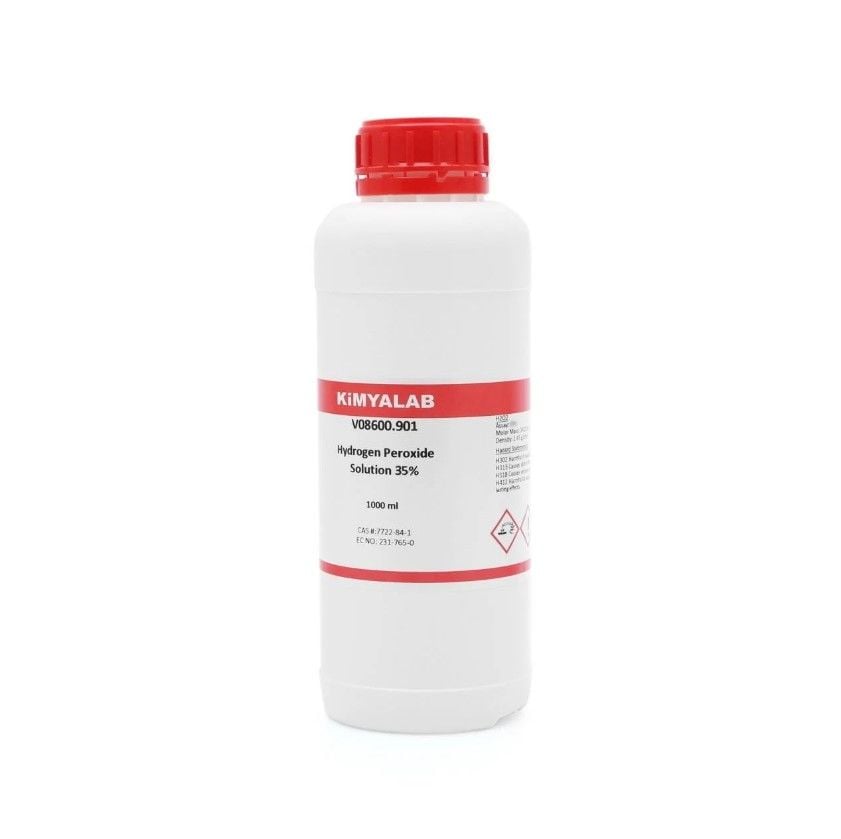 Hidrojen Peroksit Çözeltisi 1 Litre - Hydrogen Peroxide %35