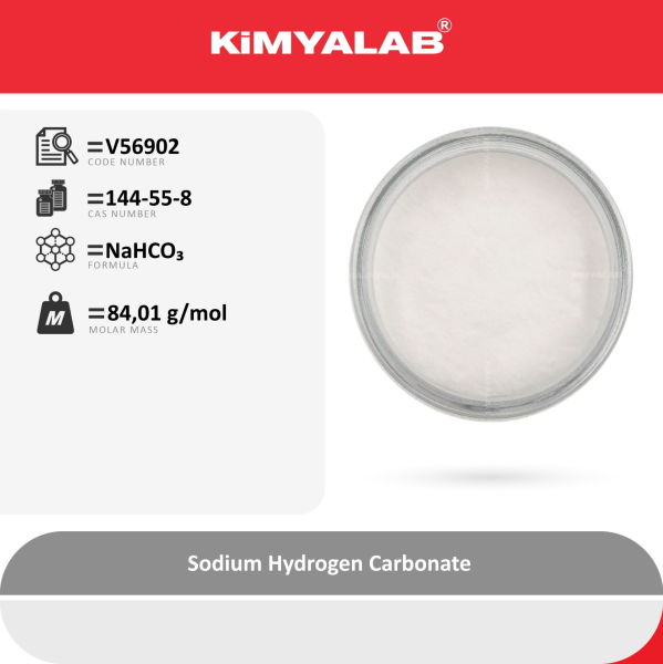 Kimyalab Sodyum Hidrojen Karbonat 500g - Farma Kalite - Sodium Hydrogen Carbonate USP