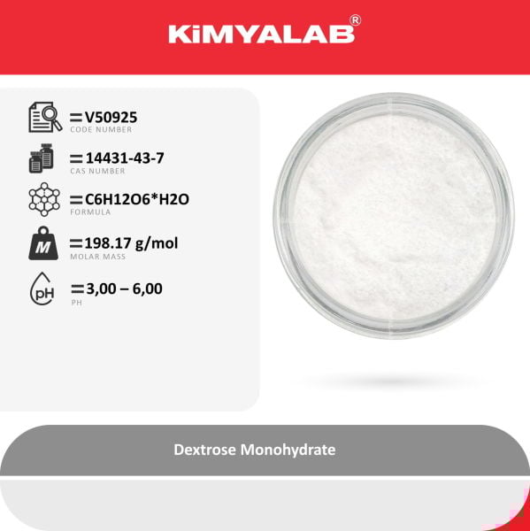 Kimyalab Glikoz Monohidrat 500g - Dekstroz - Dextrose Monohydrate