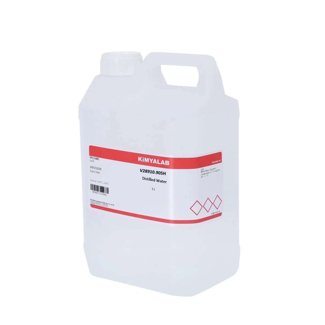 Saf Su - Distilled Water - Distile Saf Su - 5 Litre