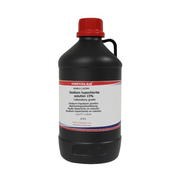 Kimyalab Sodyum Hipoklorit Çözeltisi %15 - Sodium Hypochloride 2.5 Litre