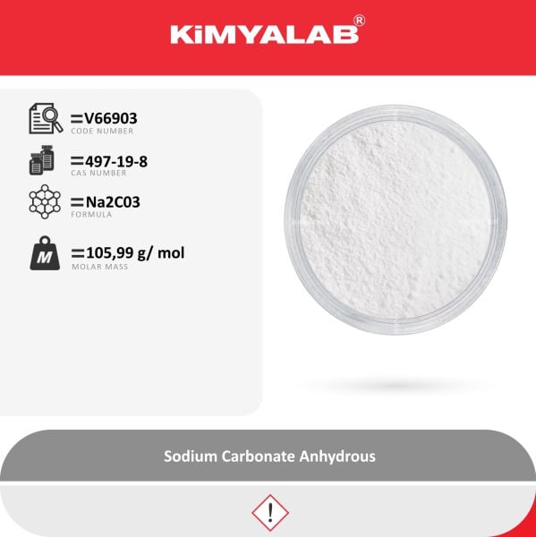 Kimyalab Sodyum Karbonat 1 Kg - Sodium Carbonate Anhydrous USP