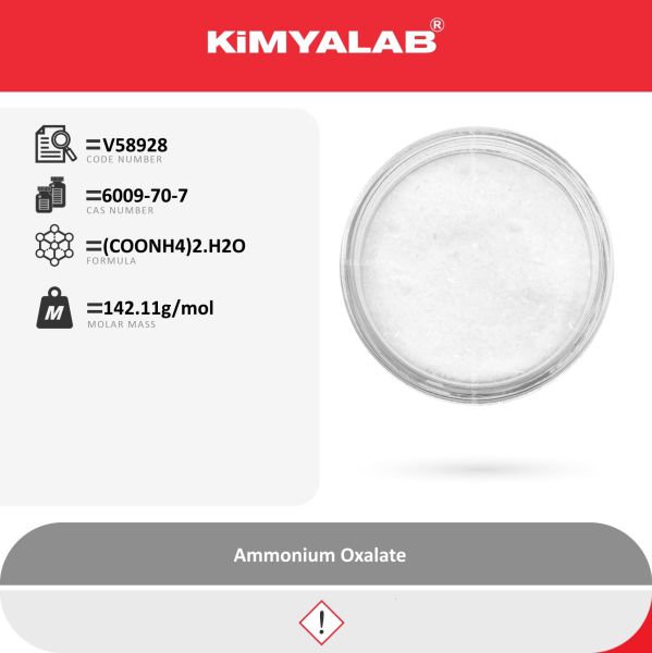 Kimyalab Amonyum Oksalat - Ammonium Oxalate - 5 Kg-HDPE Varil