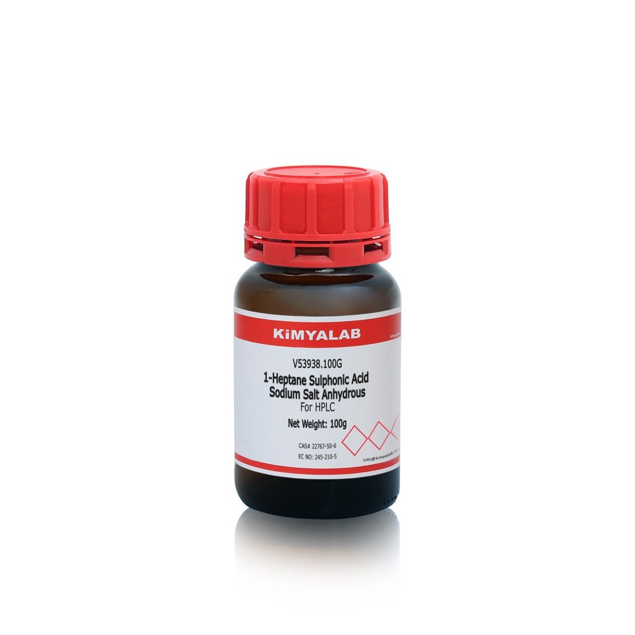 Kimyalab Heptan Sülfonik Asit Sodyum Tuzu 100g - 1-Heptane Sulphonic Acid Sodium Salt Anhydrous For HPLC