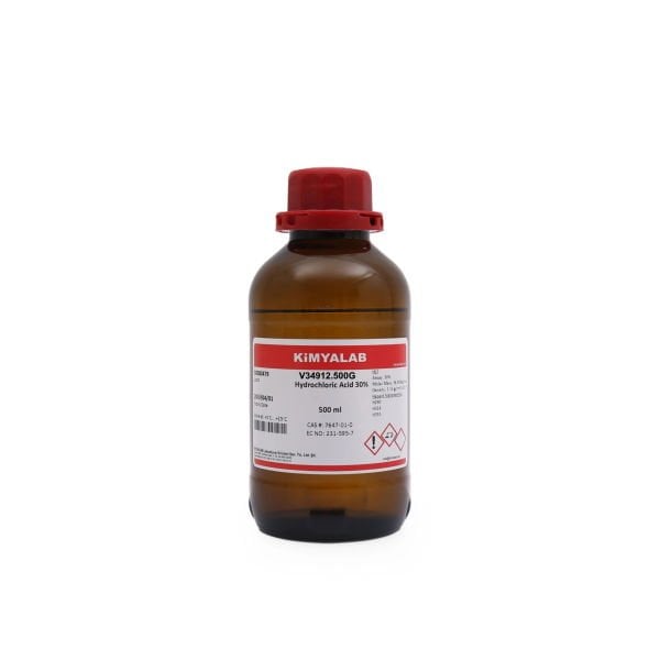 Kimyalab Hidroklorik Asit 30% 500ml - Hydrochloric Acid HCL