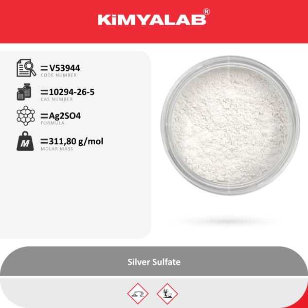 Kimyalab Gümüş Sülfat 500g - Silver Sulfate - Ag2SO4