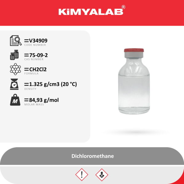 Kimyalab Metilen Klorür 2,5L - Diklorometan - Dichloromethane