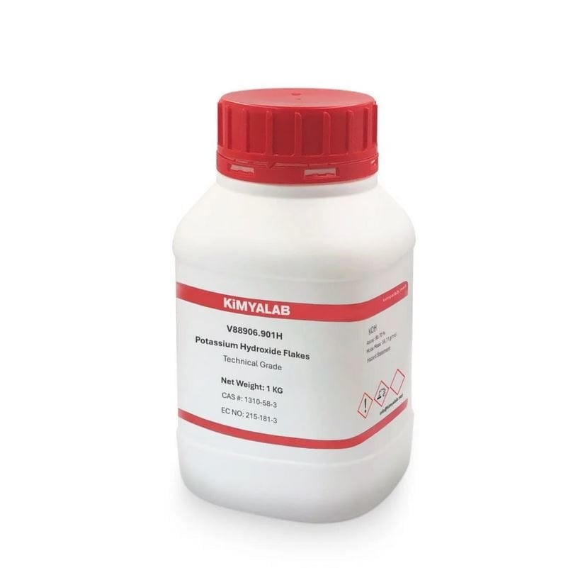 Kimyalab Potasyum Hidroksit 1Kg Payet - Potassium Hydroxide KOH