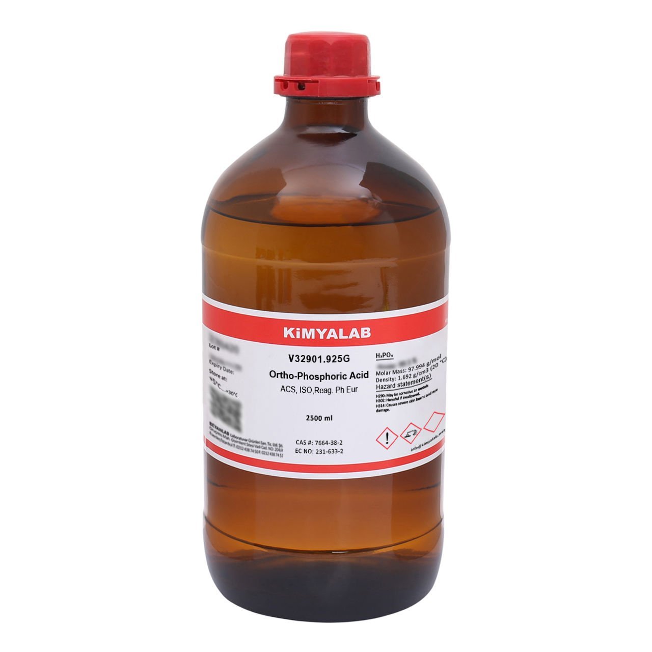 Kimyalab orto- Fosforik Asit 2,5L - ortho-Phosphoric acid