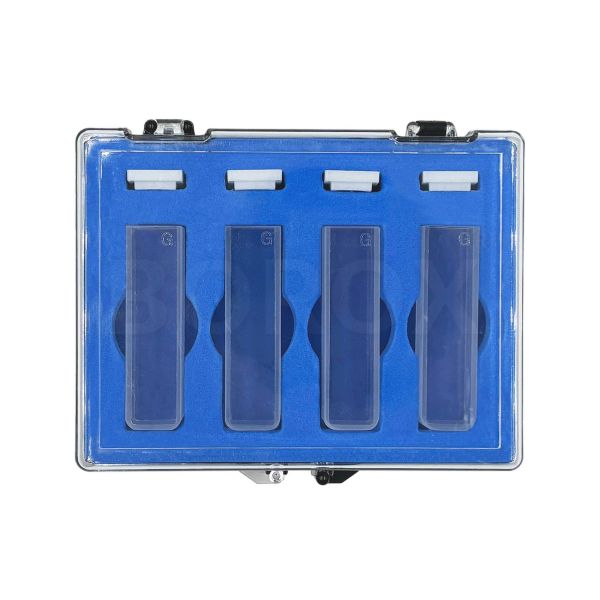 Cam Spektrofotometre Küveti - Makro 3.5 ml - Optik Cam - 4 Adet Kutu