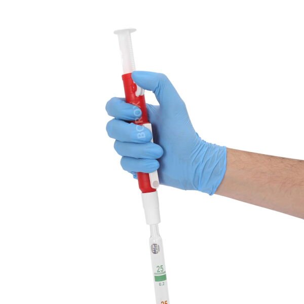 Borox Pipet Pompası 25 ml - Pipet Puarı - Pi-Pump - Kırmızı