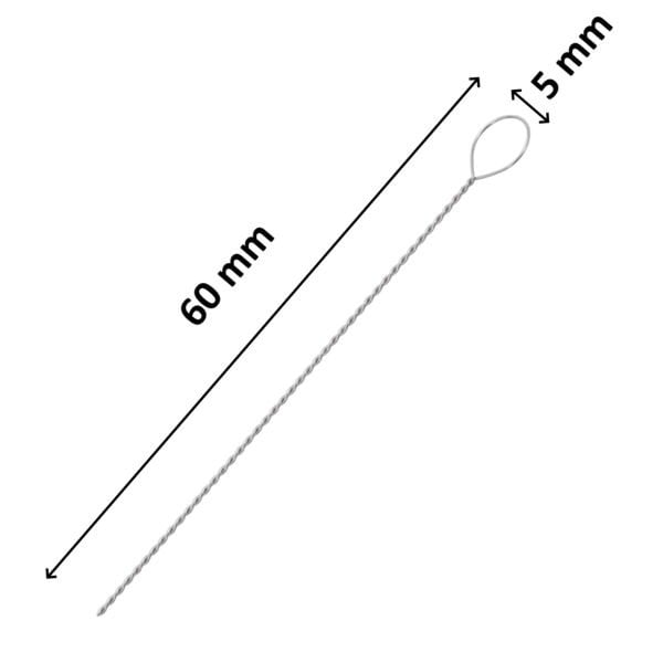 Borox Öze Ucu 5 mm - Halka Uçlu - Inoculation Loop 10 Adet