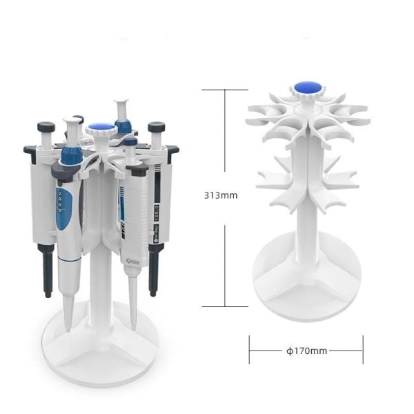 Borox Pipet Standı Karusel - Otomatik Pipet Standı 6lı