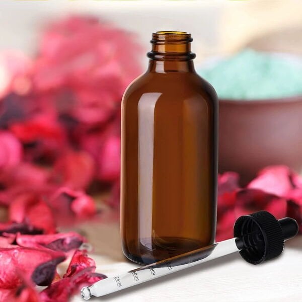Borox Cam Damlatma Şişe 100 ml - Amber Damlalıklı Şişe 100cc