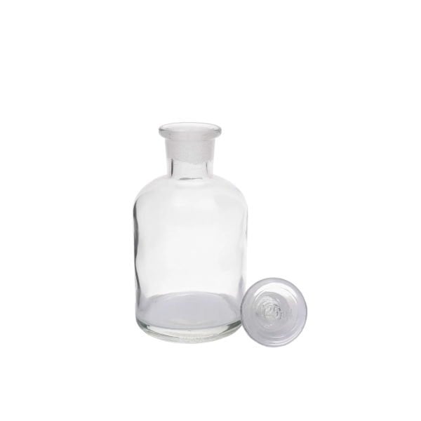 Borox Cam Miyar Şişe 125 ml - Şilifli Cam Tıpalı Şişe