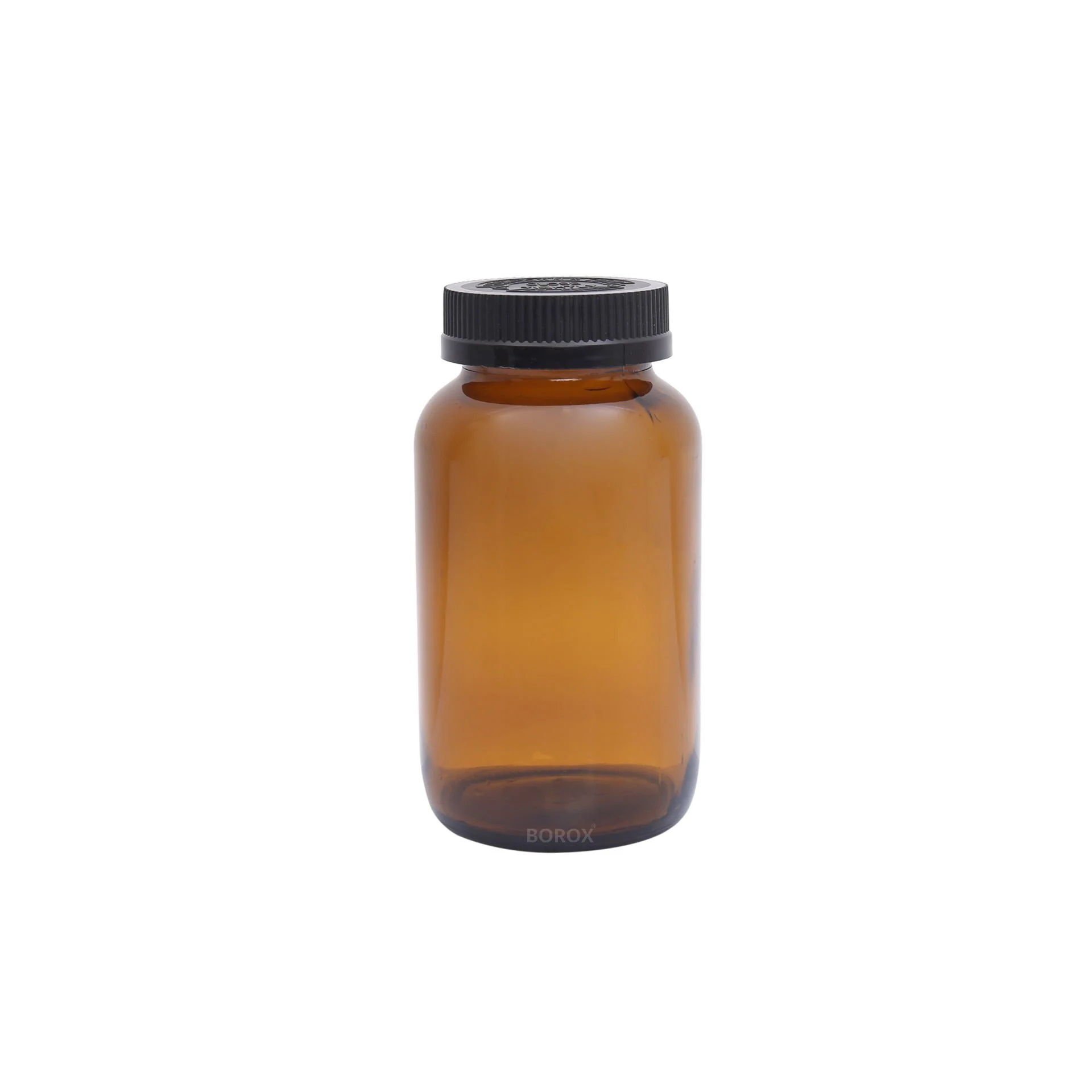 Borox Amber Cam Şişe 400 ml - Bastır Aç Kapaklı Ecza Şişe